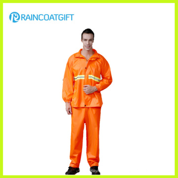 Ropa impermeable de seguridad para hombres con reflectante Rpy-012